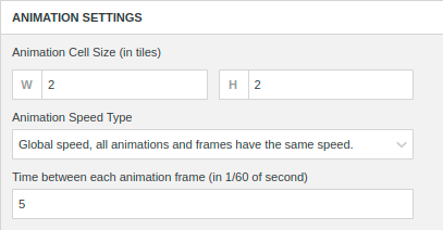 Animation Settings