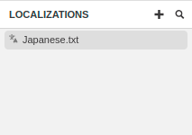 Localizations Window