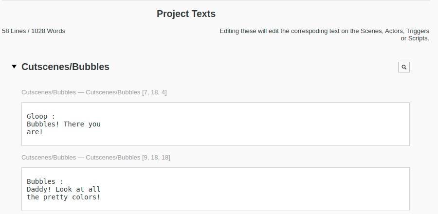Project Texts